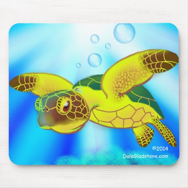 Sea Turtle Mouse Pad (Front)