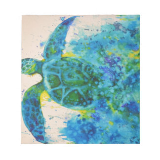 sea turtle notepad
