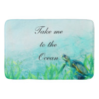 Sea Turtle Ocean Beach Art Elegant Tropical Chic