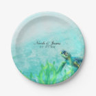 Sea Turtle Ocean Beach Art Elegant Wedding Custom