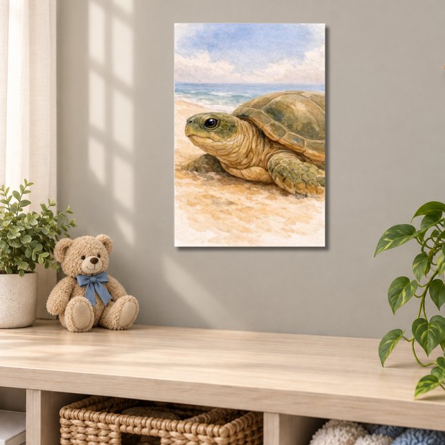 Sea Turtle Ocean Beach Poster (Creator Uploaded)