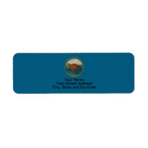 Sea Turtle Ocean Blue Address Labels