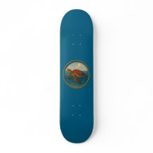 Sea Turtle Ocean Blue Skateboard