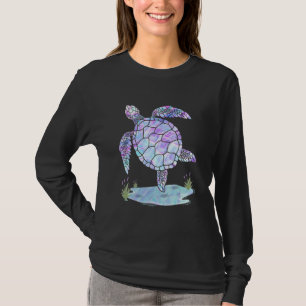 Sea Turtle Ocean Hologram Hippie Costume T-Shirt