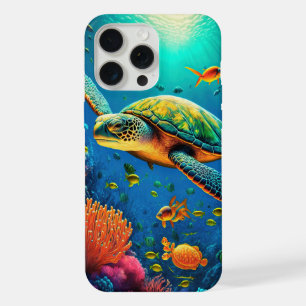 Sea Turtle Ocean Marine Life Beach Nature Animals iPhone 15 Pro Max Case