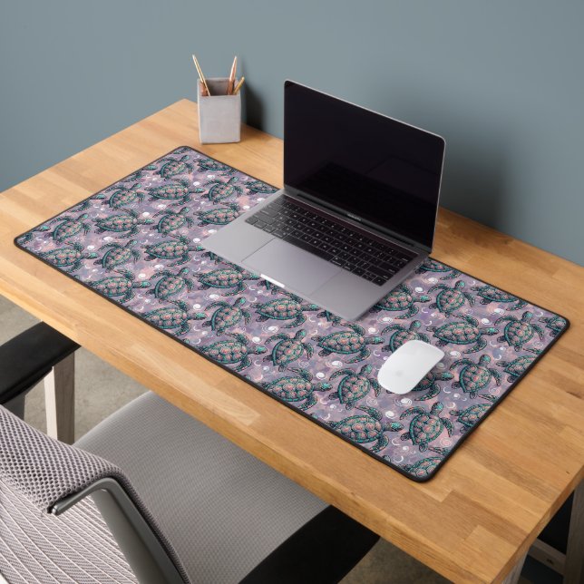 Sea Turtle Ocean Pattern Desk Mat (Office 2)