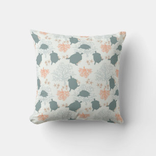 Sea Turtle Ocean Print Cushion