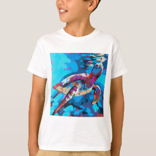 Sea Turtle Painting - Beach Home Decor T-Shirt