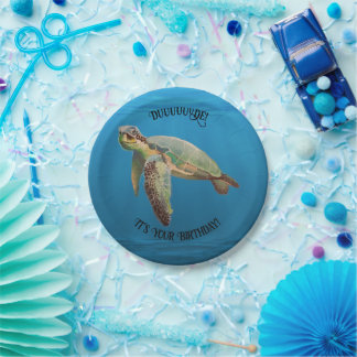 Sea Turtle Paper Plate
