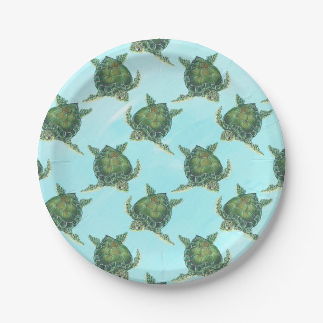 Sea Turtle Paper Plates (Front)