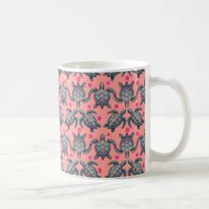 Sea Turtle Pattern Coffee Mug