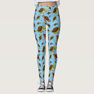Sea Turtle Pattern Leggings