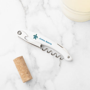 Sea Turtle - Personalise Corkscrew