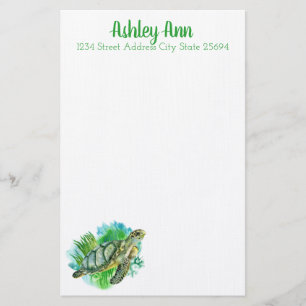 Sea Turtle Personalised Stationery