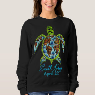 Sea Turtle Planet Love World Environment Earth Da Sweatshirt