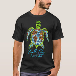 Sea Turtle Planets Love World Environment Earths T-Shirt