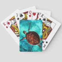 Sea Turtle Playing Cards