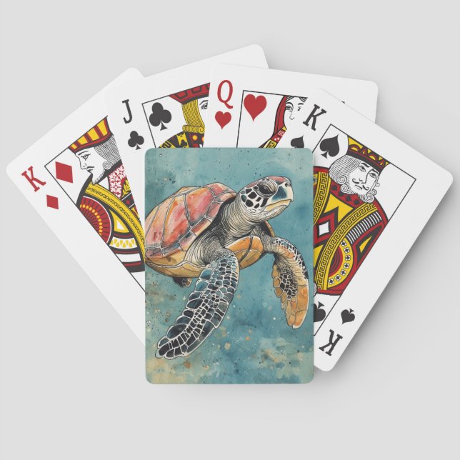 Sea Turtle Playing Cards (Back)