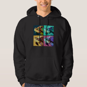 Sea Turtle Pop Illustration Colorful Animal Women Hoodie