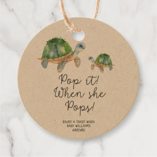 Sea turtle - POP IT WHEN SHE POPS Favour Tags