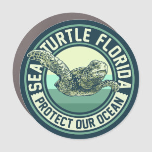 Sea Turtle Protection Car Magnet
