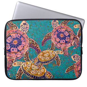 Sea Turtle protective iPad or laptop zip case