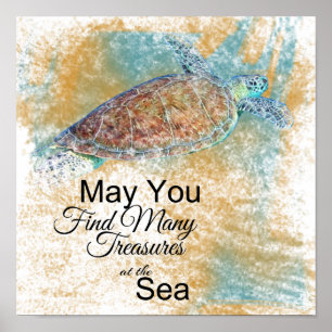 Sea Turtle Quote   Poster