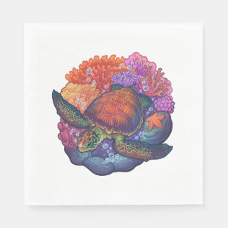 Sea Turtle Reef Napkin