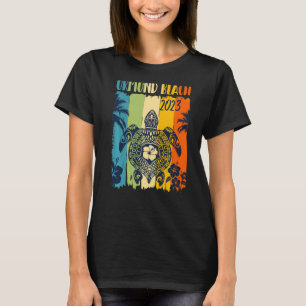 Sea Turtle Retro Ormond Beach Florida Family Vacat T-Shirt