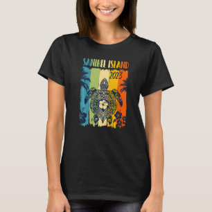 Sea Turtle Retro Sanibel Island Florida Family Vac T-Shirt