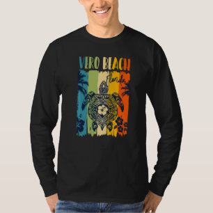 Sea Turtle Retro Vero Beach Florida Family Vacatio T-Shirt
