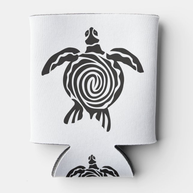 Sea Turtle Save The Turtle Can Cooler (Front)