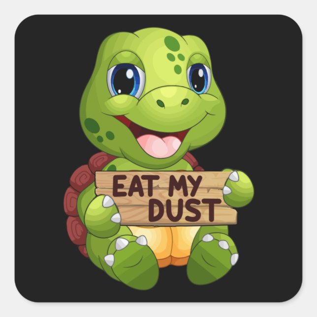 Sea Turtle Sealife Ocean Turtles Animal Gift Idea Square Sticker (Front)