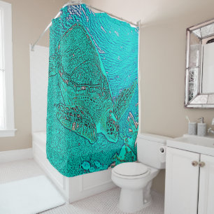 Sea Turtle Shower Curtain