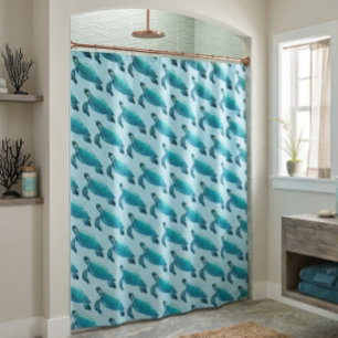 Sea Turtle Shower Curtain