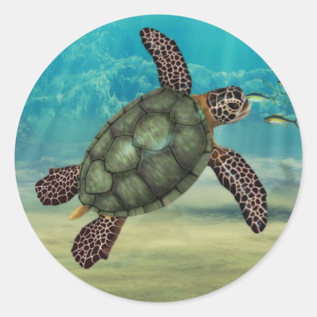 Sea Turtle Sticker (Front)