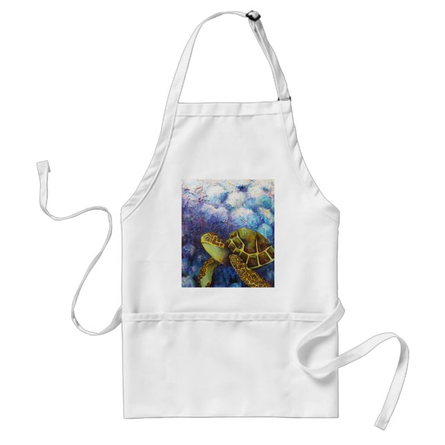 Sea Turtle, Texture Art Products Standard Apron (Front)