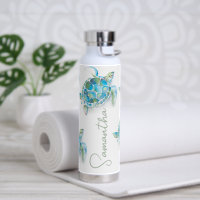 Sea Turtle Themed Reusable Water Bottles