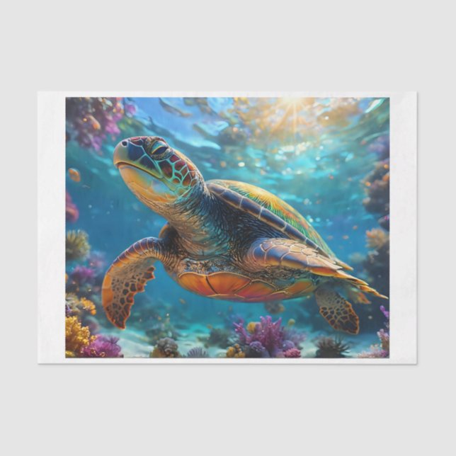 Sea Turtle Tissue Paper (Front)