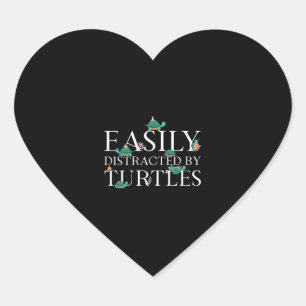 Sea Turtle Tortoise Easily Heart Sticker