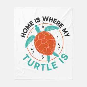 Sea Turtle Tortoise Home Is Where Copy Copy Copy C Fleece Blanket