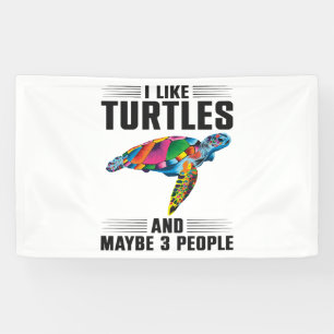 Sea Turtle Tortoise I Like Turtles Banner