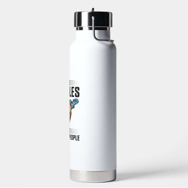 Sea Turtle Tortoise I Like Turtles Copy Copy Water Bottle (Left)