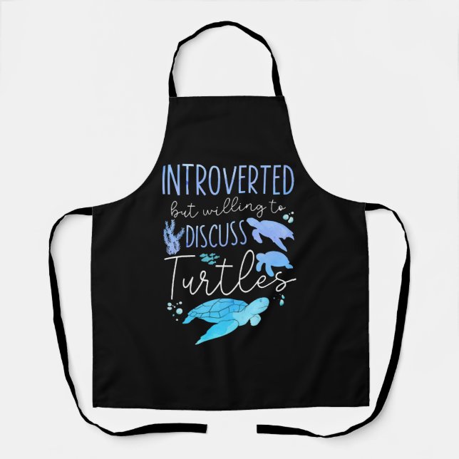 Sea Turtle Tortoise Introverted Apron (Front)