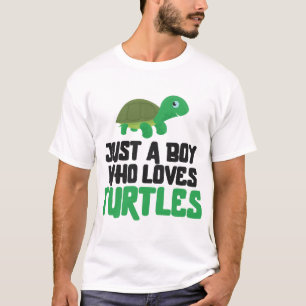 Sea Turtle Tortoise Just A Boy Who Copy Copy T-Shirt