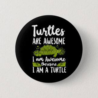 Sea Turtle Tortoise Turtles Are 6 Cm Round Badge