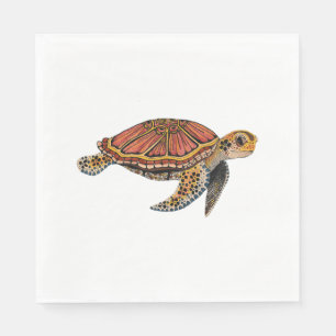 Sea Turtle Totem Animal Napkin