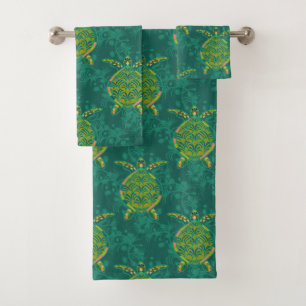 Sea Turtle Under the Sea Towel Set