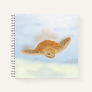 Sea Turtle under Water. Notebook
