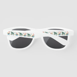 Sea turtle underwater watercolor Style Sunglasses